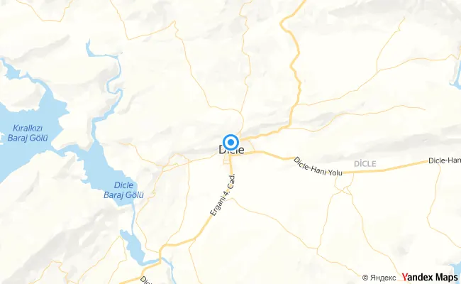Dicle Diyarbakır konum haritası