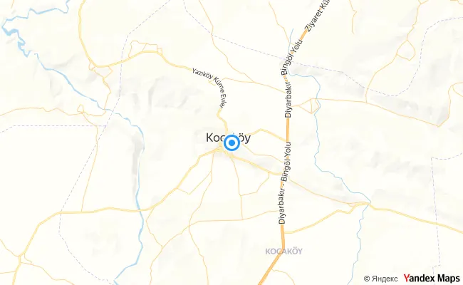 Kocaköy Diyarbakır konum haritası