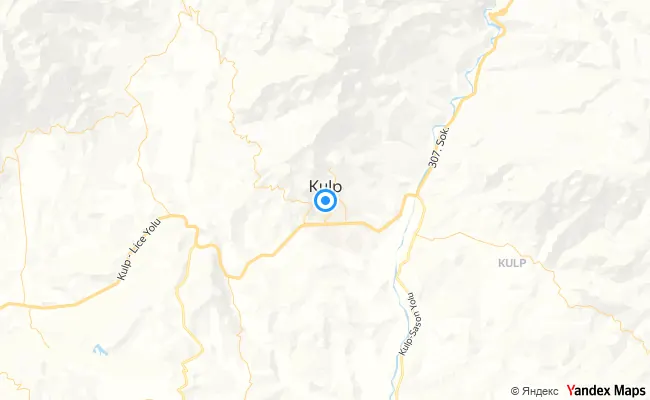Kulp Diyarbakır konum haritası