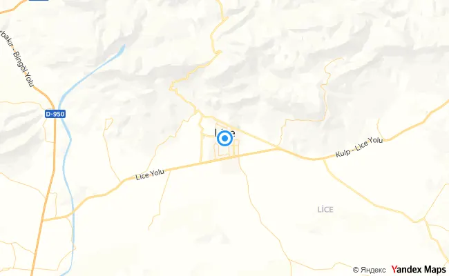 Lice Diyarbakır konum haritası