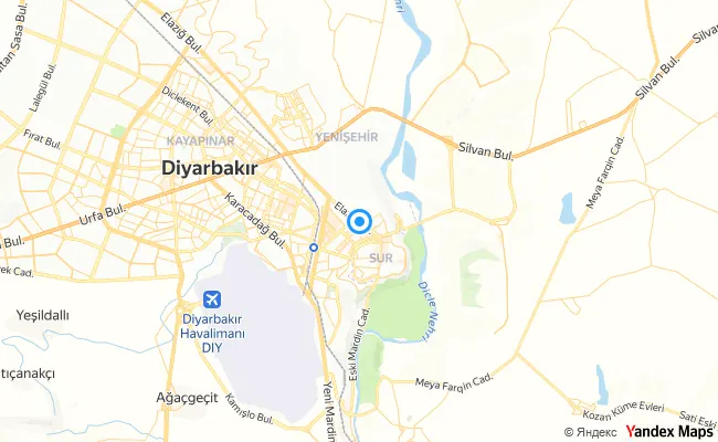 Yenişehir Diyarbakır konum haritası