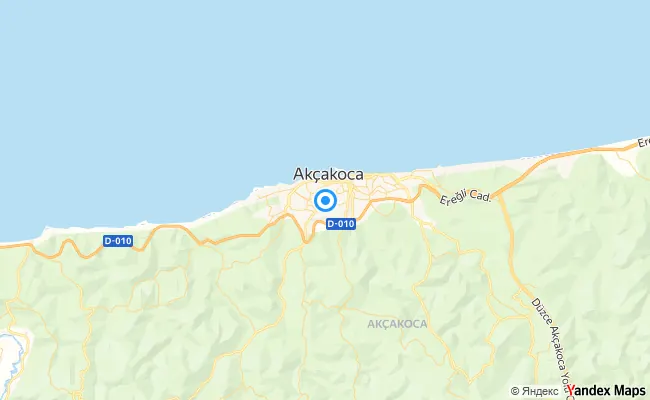 Akçakoca Düzce konum haritası