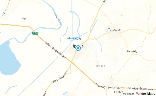 İpsala Edirne konum haritası