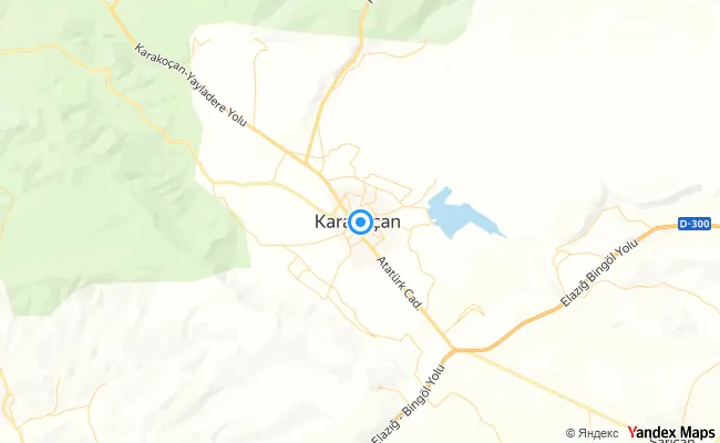 Karakoçan Elazığ konum haritası