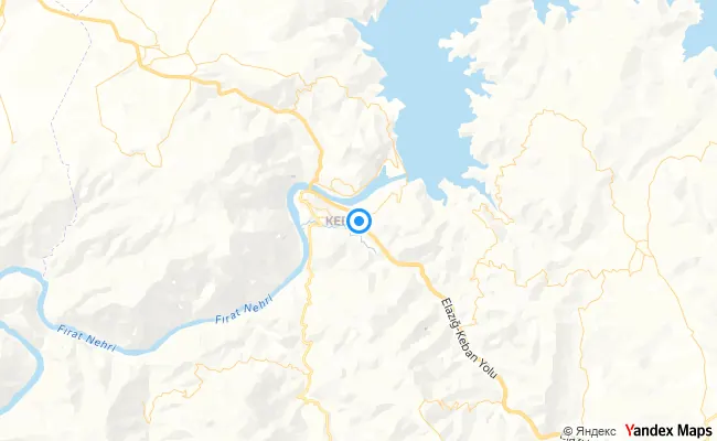 Keban Elazığ konum haritası