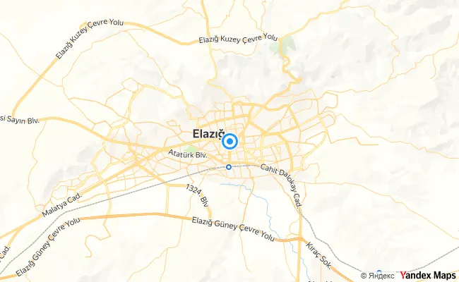 Merkez Elazığ konum haritası
