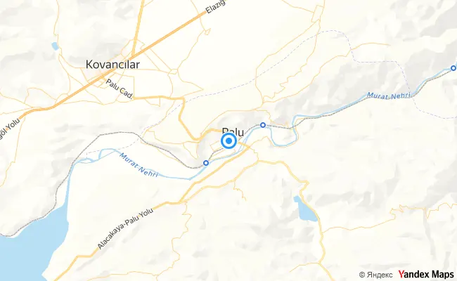 Palu Elazığ konum haritası