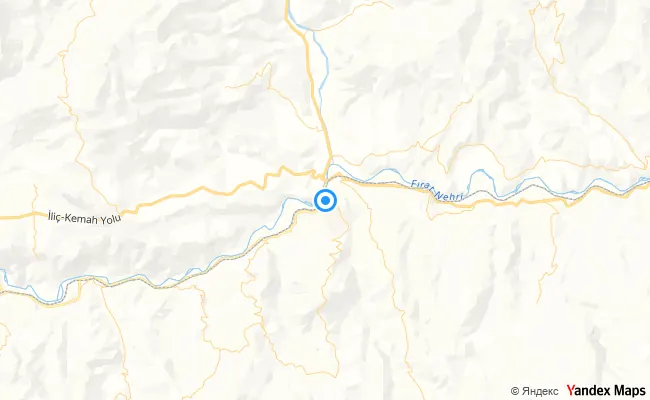 Kemah Erzincan konum haritası