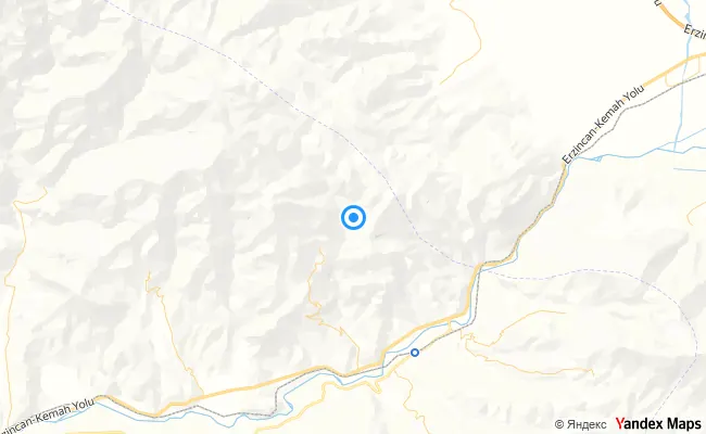 Merkez Erzincan konum haritası