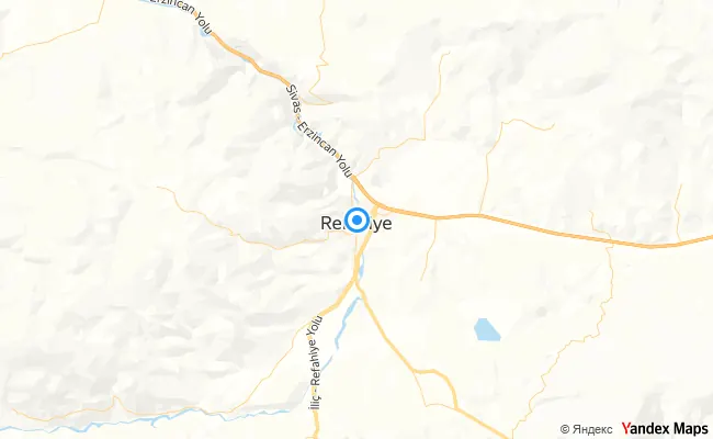 Refahiye Erzincan konum haritası