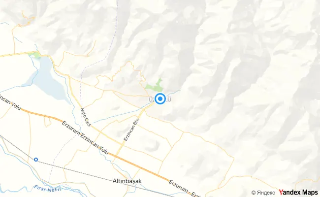 Üzümlü Erzincan konum haritası
