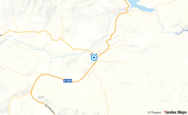 Çat Erzurum konum haritası