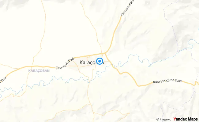Karaçoban Erzurum konum haritası
