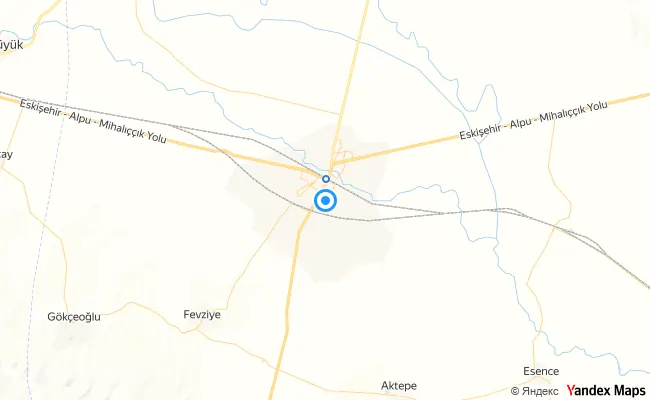 Alpu Eskişehir konum haritası