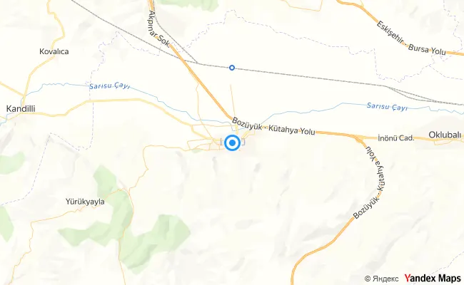 İnönü Eskişehir konum haritası