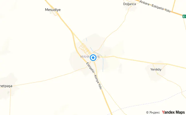 Mahmudiye Eskişehir konum haritası