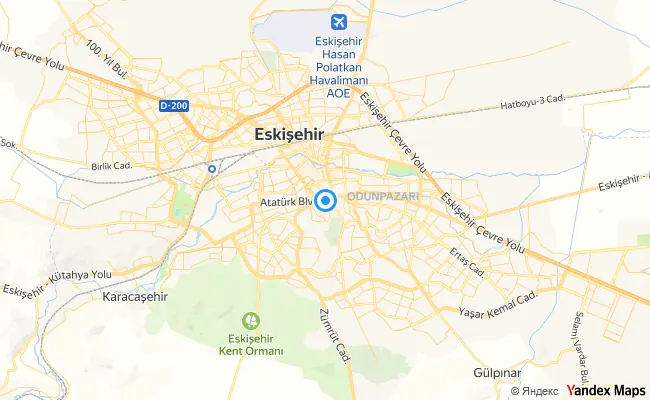 Odunpazarı Eskişehir konum haritası