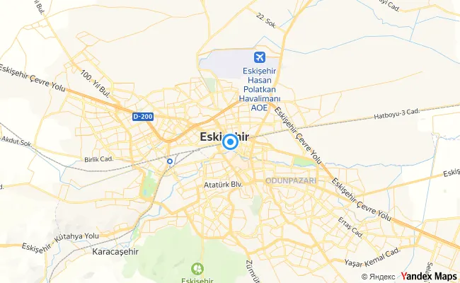 Tepebaşı Eskişehir konum haritası