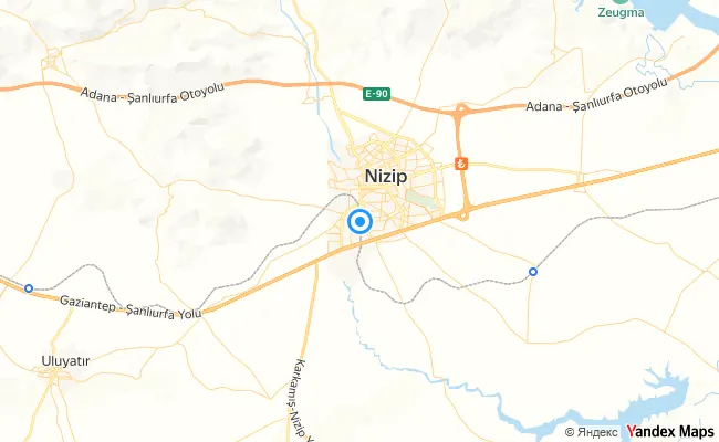 Nizip Gaziantep konum haritası