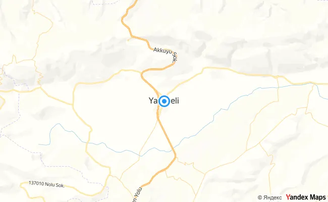 Yavuzeli Gaziantep konum haritası