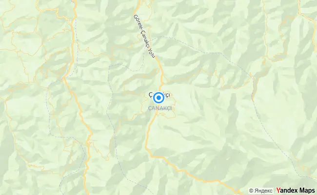 Çanakçı Giresun konum haritası