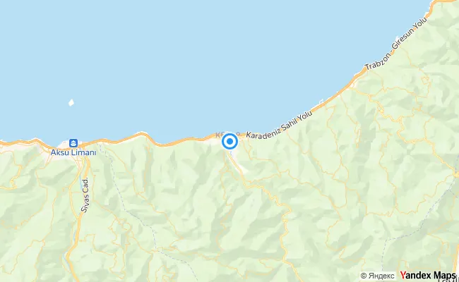 Keşap Giresun konum haritası