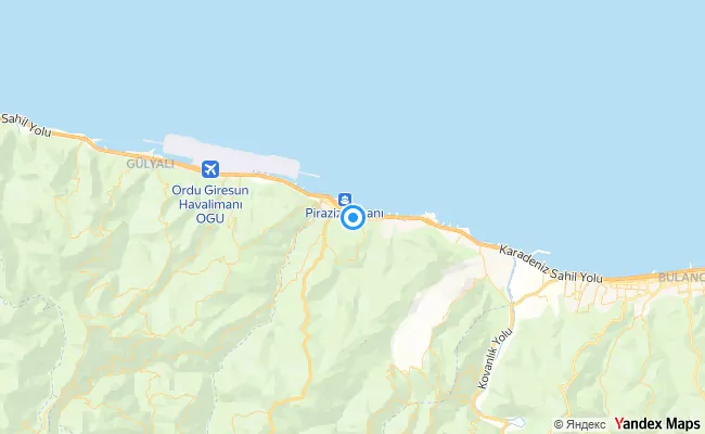 Piraziz Giresun konum haritası