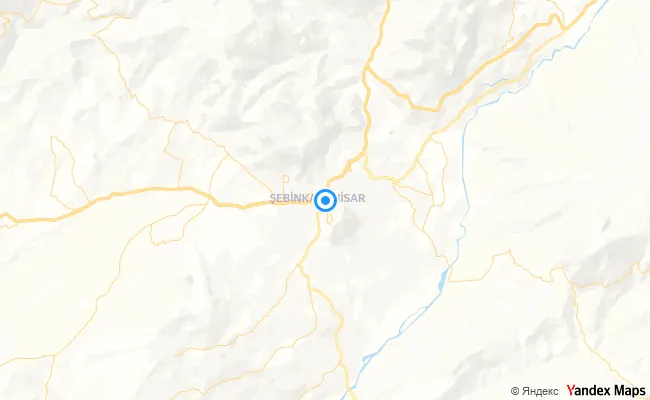 Şebinkarahisar Giresun konum haritası