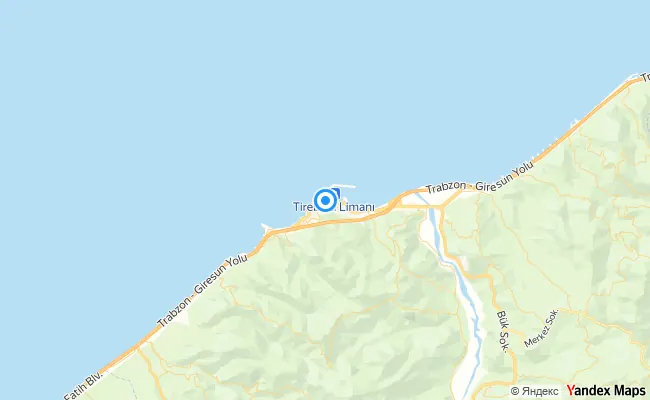 Tirebolu Giresun konum haritası