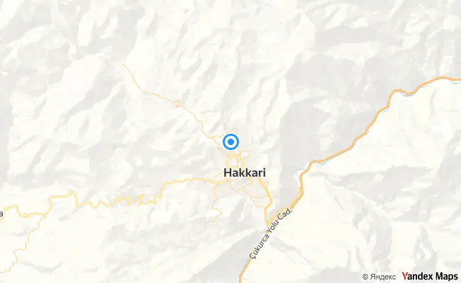 Merkez Hakkari konum haritası