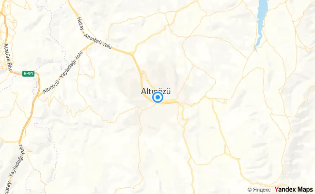 Altınözü Hatay konum haritası