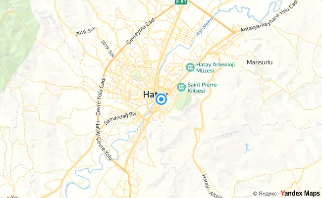 Antakya Hatay konum haritası