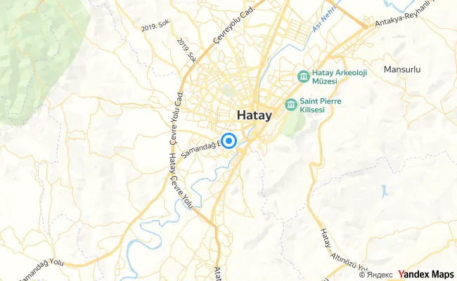 Defne Hatay konum haritası