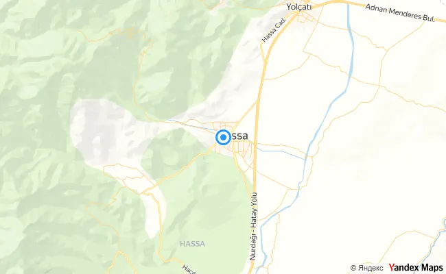 Hassa Hatay konum haritası