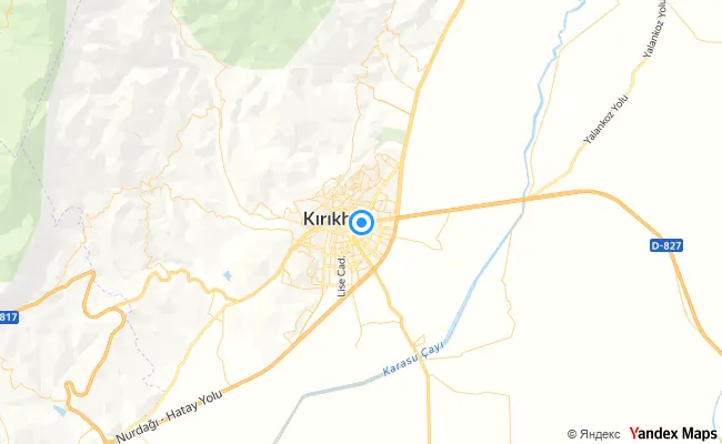 Kırıkhan Hatay konum haritası