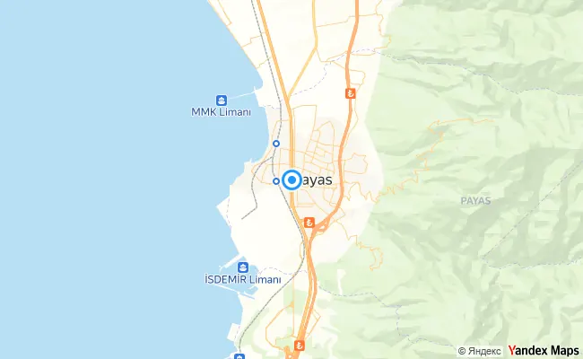 Payas Hatay konum haritası