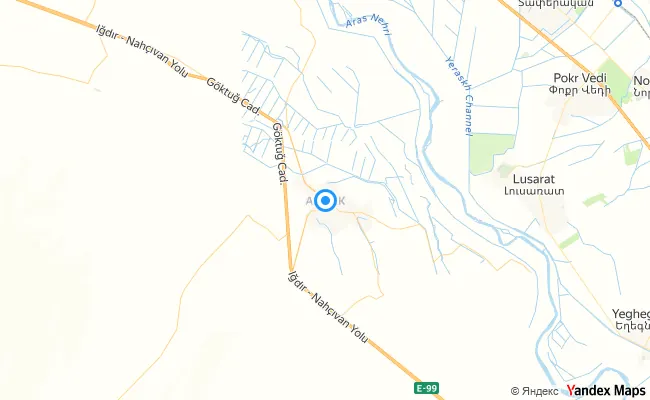 Aralık Iğdır konum haritası