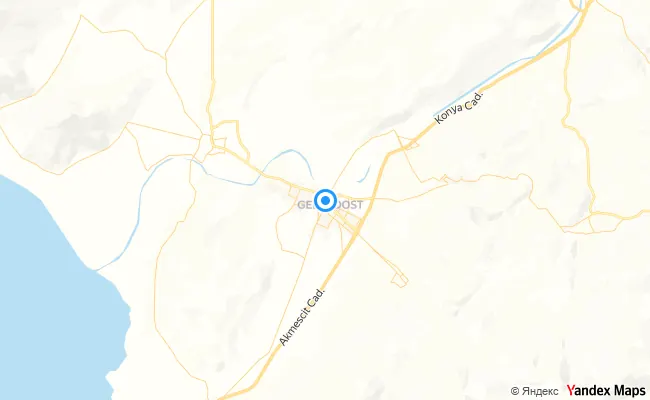 Gelendost Isparta konum haritası