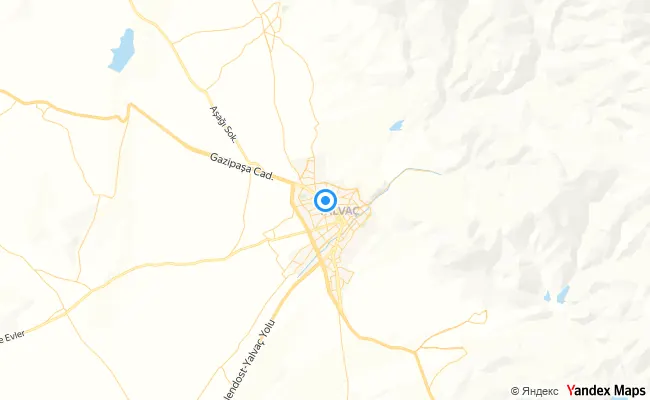 Yalvaç Isparta konum haritası