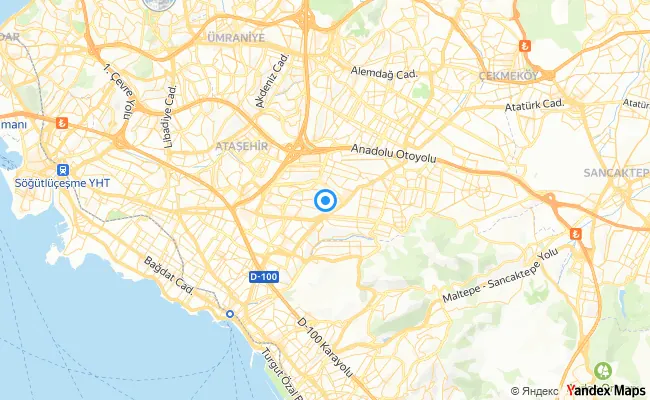 Ataşehir İstanbul konum haritası