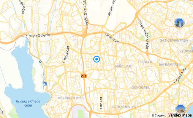 Bağcılar İstanbul konum haritası