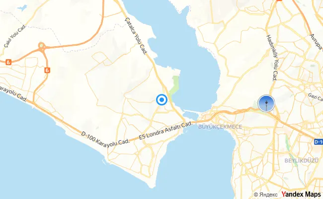 Büyükçekmece İstanbul konum haritası