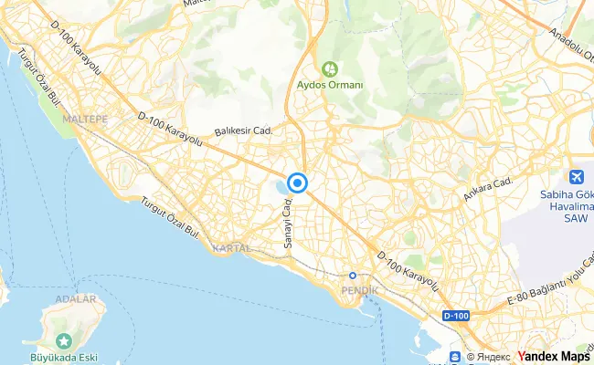 Kartal İstanbul konum haritası