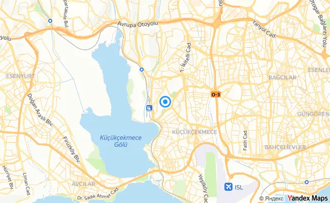 Küçükçekmece İstanbul konum haritası