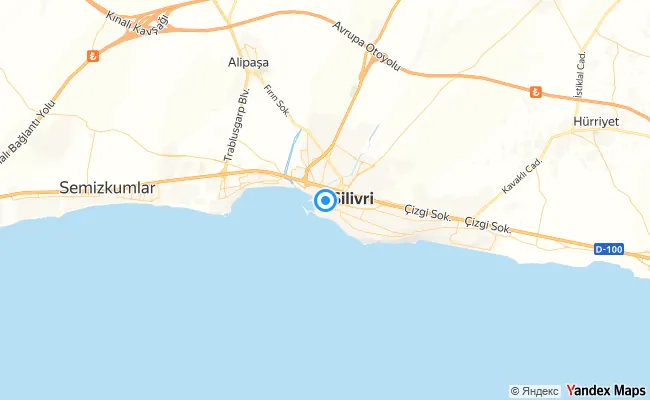 Silivri İstanbul konum haritası