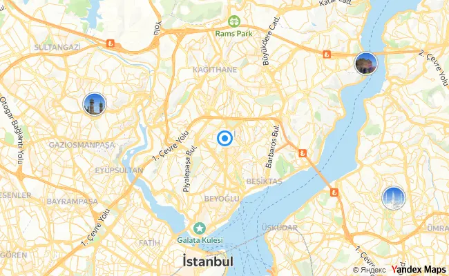 Şişli İstanbul konum haritası