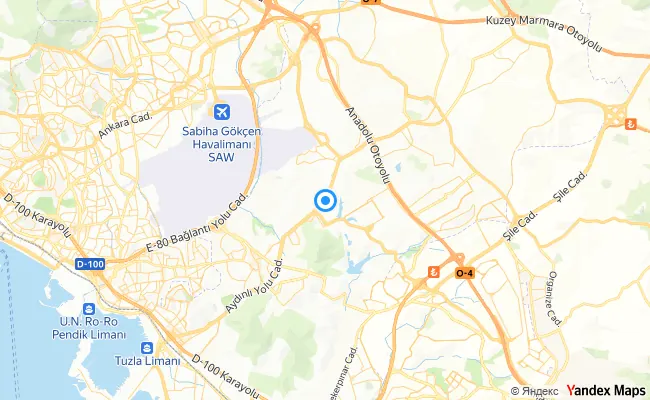 Tuzla İstanbul konum haritası