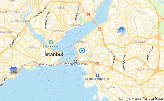 Üsküdar İstanbul konum haritası