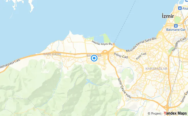 Balçova İzmir konum haritası