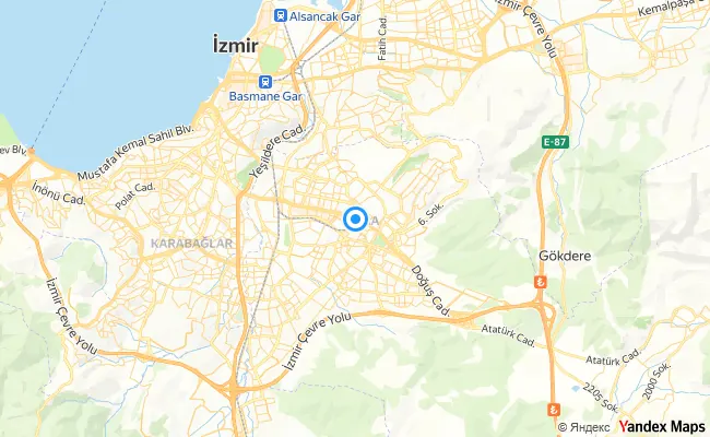 Buca İzmir konum haritası